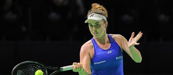 Tenis, WTA, Linda Nosková během týmového BJK Cupu, Málaga