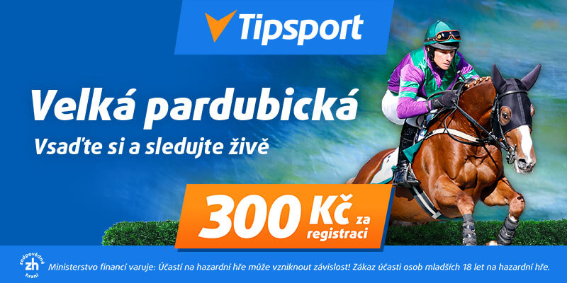 Velká pardubická u Tipsportu - vsaďte si a sledujte živě