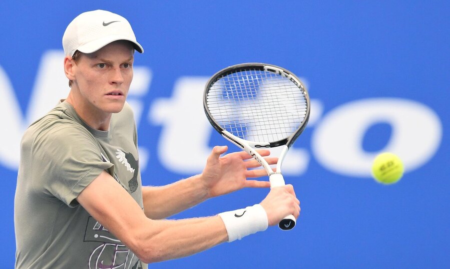 Tenis, ATP, Jannik Sinner během tréninku na Turnaj mistrů, ATP Finals