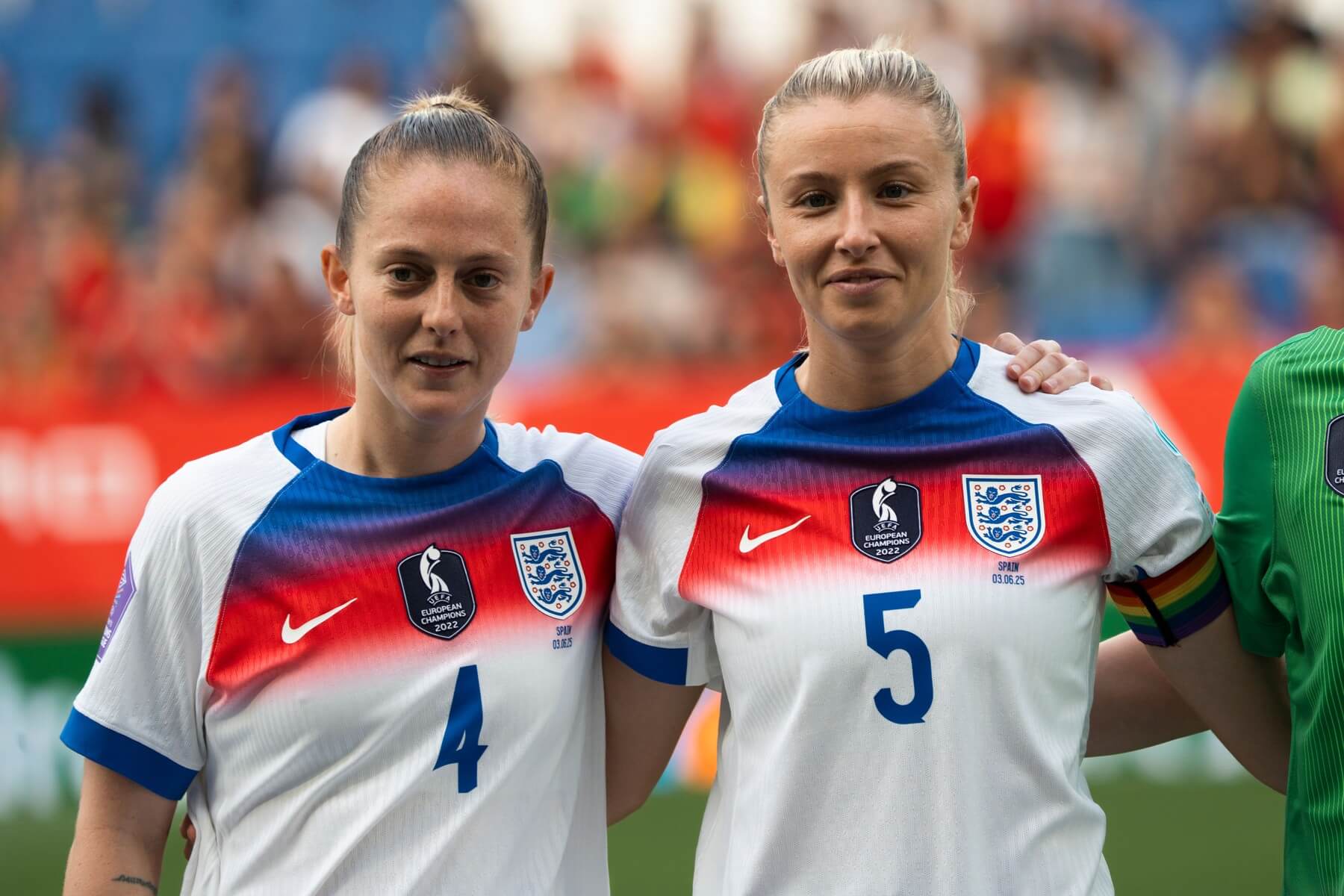 Angličanky budou obhajovat titul na ženském ME 2025. Na snímku Keira Walsh a Leah Williamson Angličanky budou obhajovat titul na ženském ME 2025. Na snímku Keira Walsh a Leah Williamson
