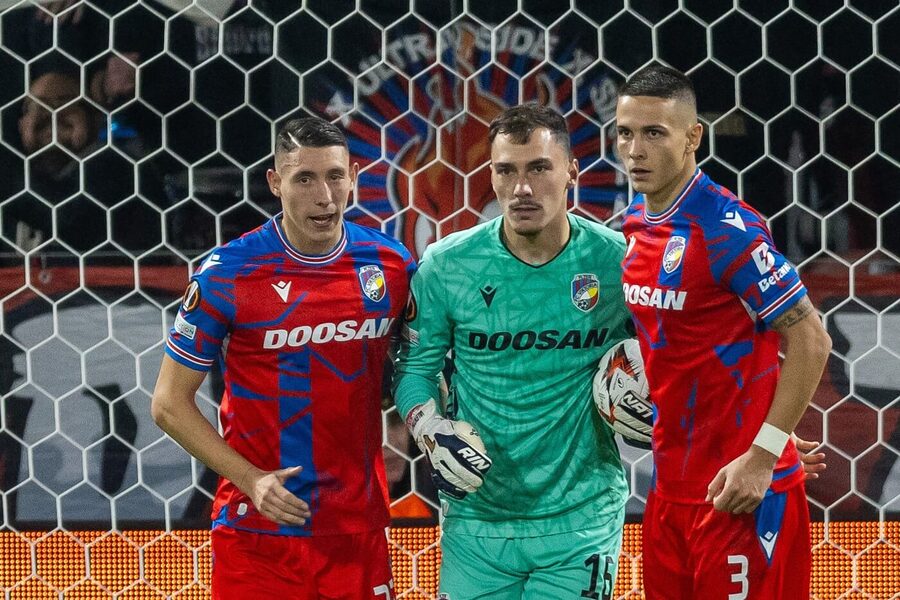 Hráči Viktorie Plzeň v zápase Evropské ligy proti Ludogorci