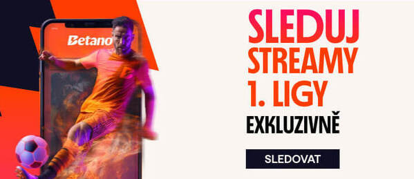 Sledujte live streamy 1. české fotbalové ligy zdarma na Betano TV