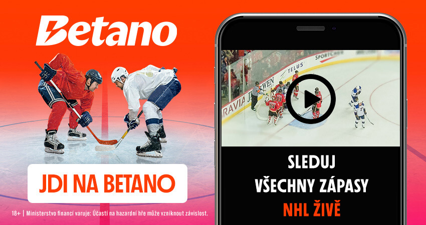 NHL live stream Betano - vsaďte si a sledujte všechny zápasy NHL živě u Betana