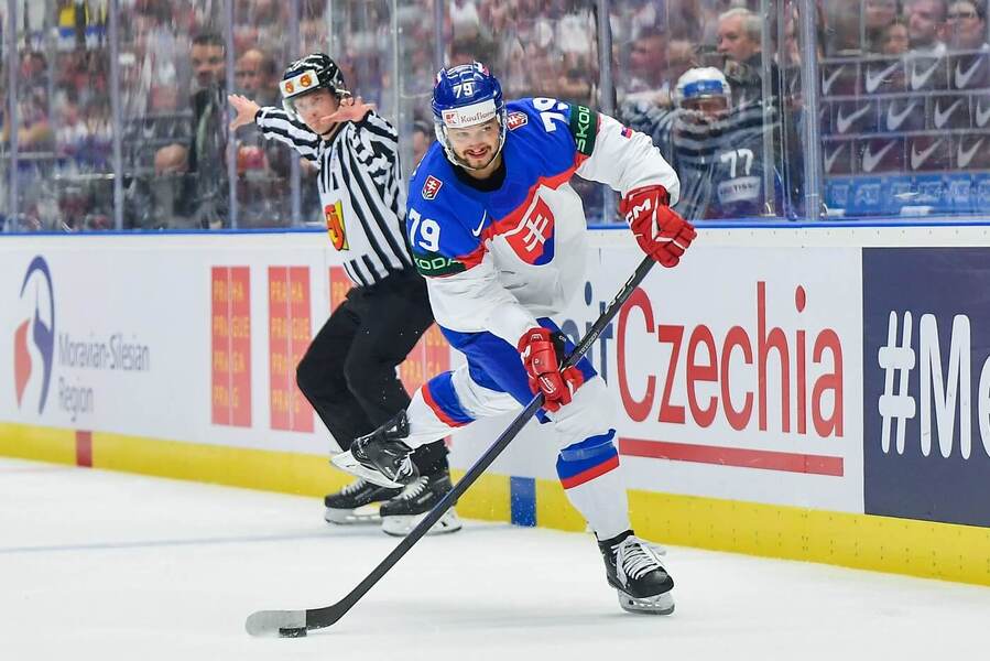 Libor Hudáček je nejproduktivnější hráč Slovenska na MS v hokeji 2024