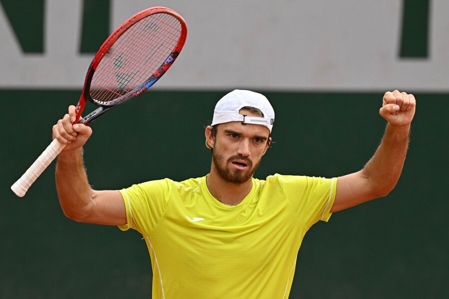 Tenis, ATP, Tomáš Macháč po vítězství nad French Open, Roland Garros