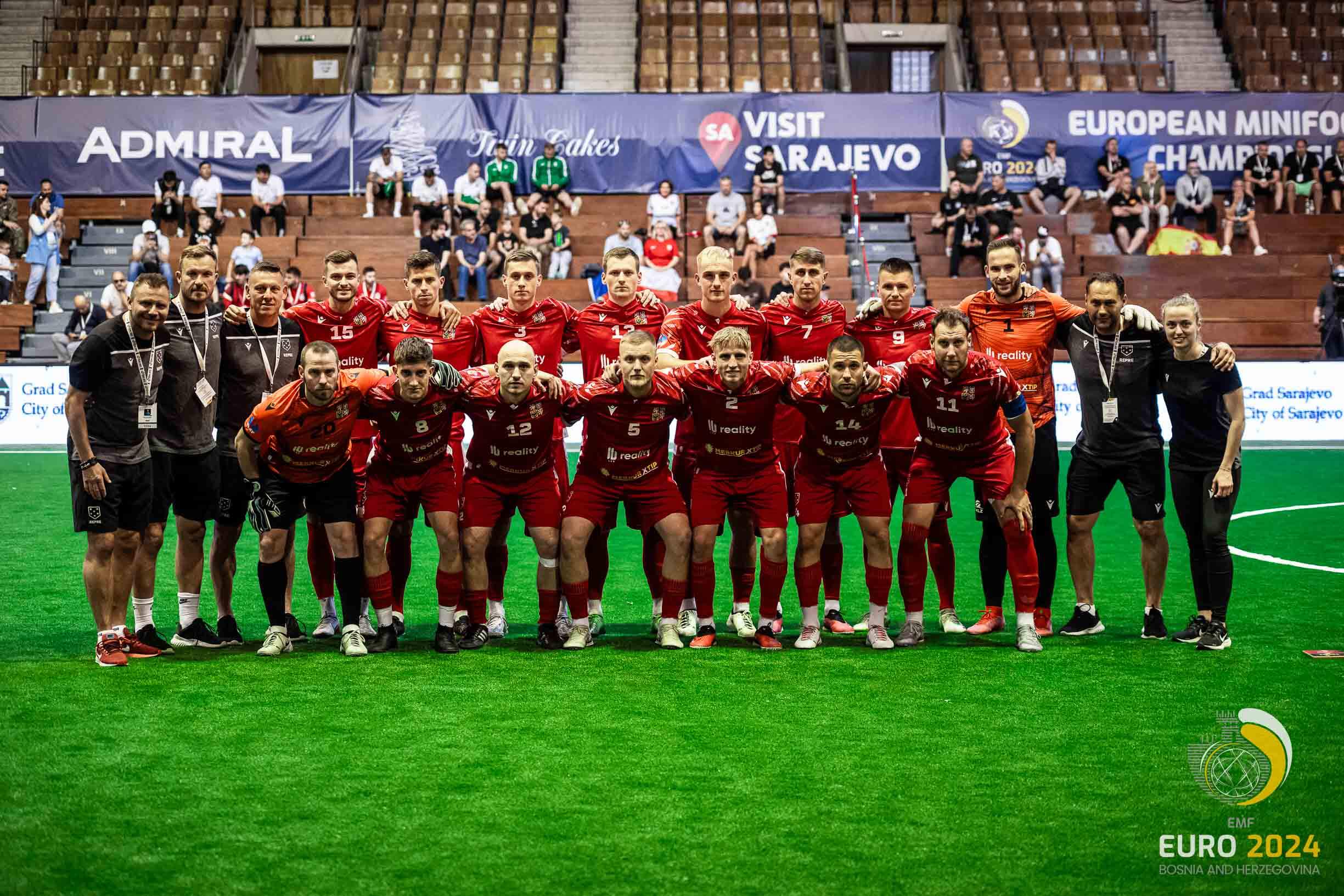 Česká reprezentace v malém fotbale na ME 2024 - foto EMF