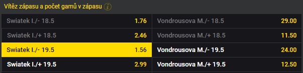 Vondroušová vs. Swiatek - Roland Garros 2024 - French Open (čtvrtfinále)