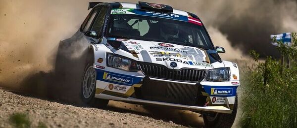 Český jezdec Filip Mareš na Rally Lotyšsko v roce 2019, letos se Rallye Latvia pojede v rámci WRC