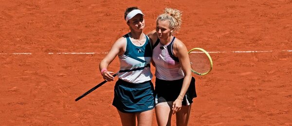 Tenis, WTA, Barbora Krejčíková a Kateřina Siniaková na Roland Garros, French Open, Paříž