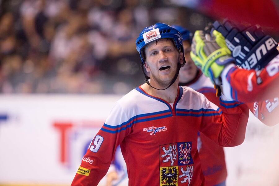 Český reprezentant Jan Bílý na MS v hokejbalu. Hokejbalové MS 2024 dnes zakončí finále Česko vs. Kanada