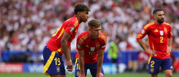 Španělé v zápase proti Německu