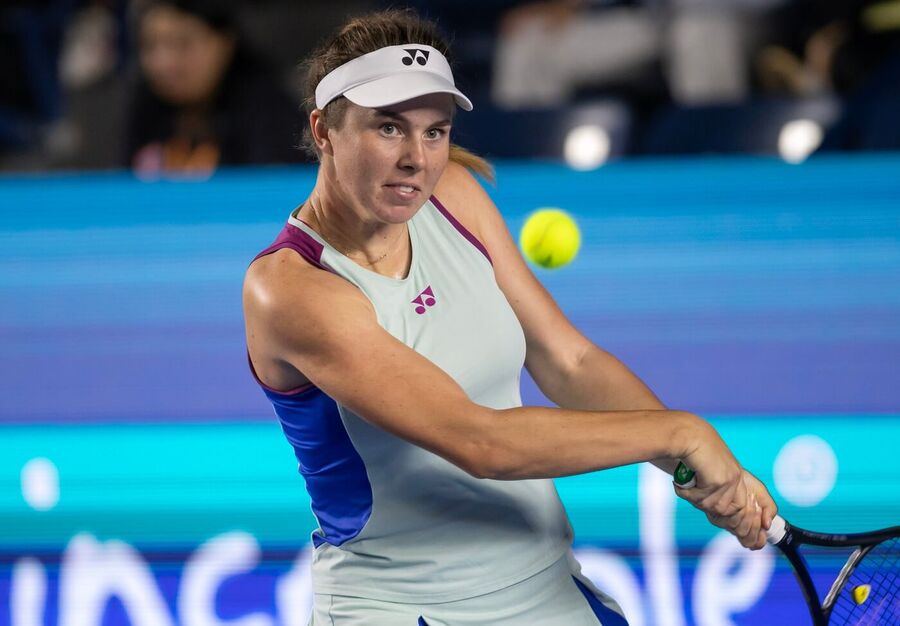 Česká tenistka Linda Nosková v semifinále WTA Monterrey 2024, kde si dnes zahraje finále proti Lulu Sun