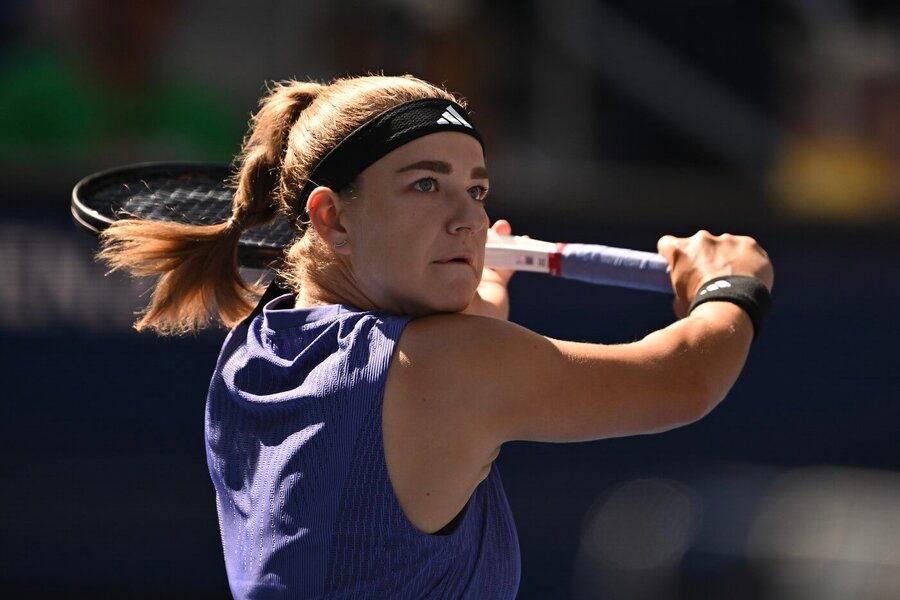 Karolína Muchová na US Open 2024, osmifinále proti Jasmine Paolini