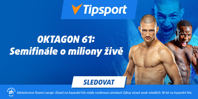 Sledujte MMA turnaj Oktagon 61 Brno na TV Tipsport.