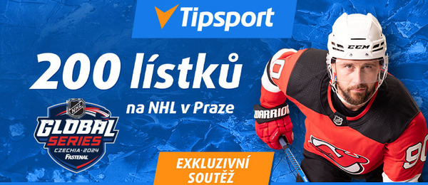 Tipsport: Sázkařská soutěž o 200 lístků na NHL v Praze, podepsané dresy a milion Tipsport Netů