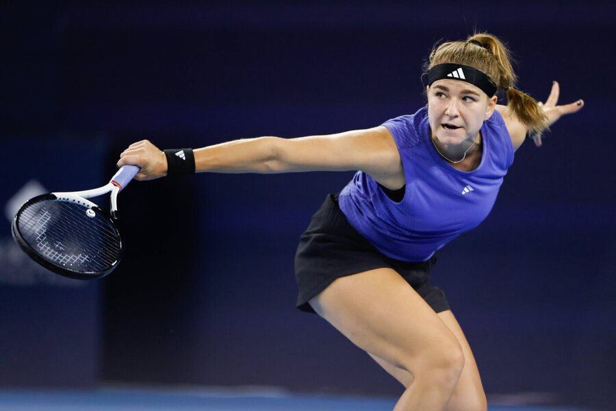 Tenis, WTA 1000 Peking 2024 - Karolína Muchová ve vítězném utkání 1. kola, dnes ji ve 3. kole vyzve Jaqueline Cristian