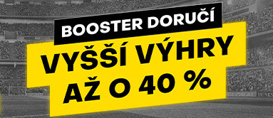 Fortuna Booster: Vyšší výhry až o 40 %