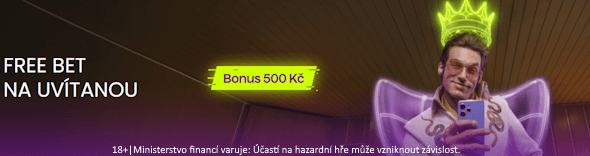 Kingsbet bonus - registrační bonus 500 Kč za vklad