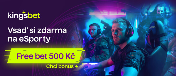 Kingsbet bonus Free bet 500 Kč na e-sport kurzové sázení