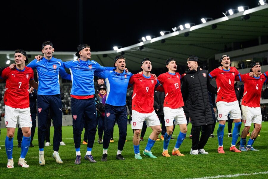 Česká radost po postupu na EURO U21