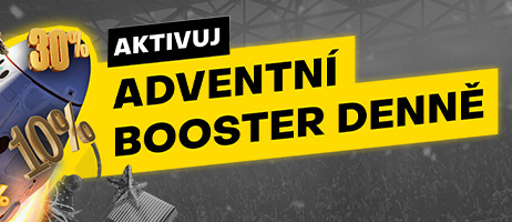 Adventní Booster u Fortuny - získejte bonus každý den po celý prosinec 2024