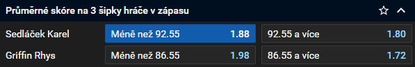 Tip na šipky MS 2025: Sedláček - Griffin live (21. 12. 2024, 1. kolo)