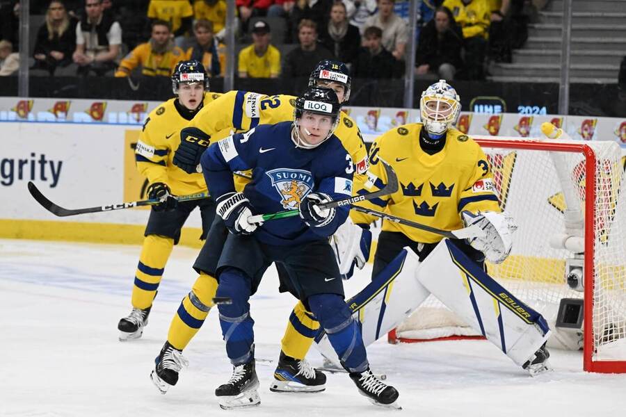 Hokej MSJ U20, Švédsko vs. Finsko, fotka z minulého MS juniorů