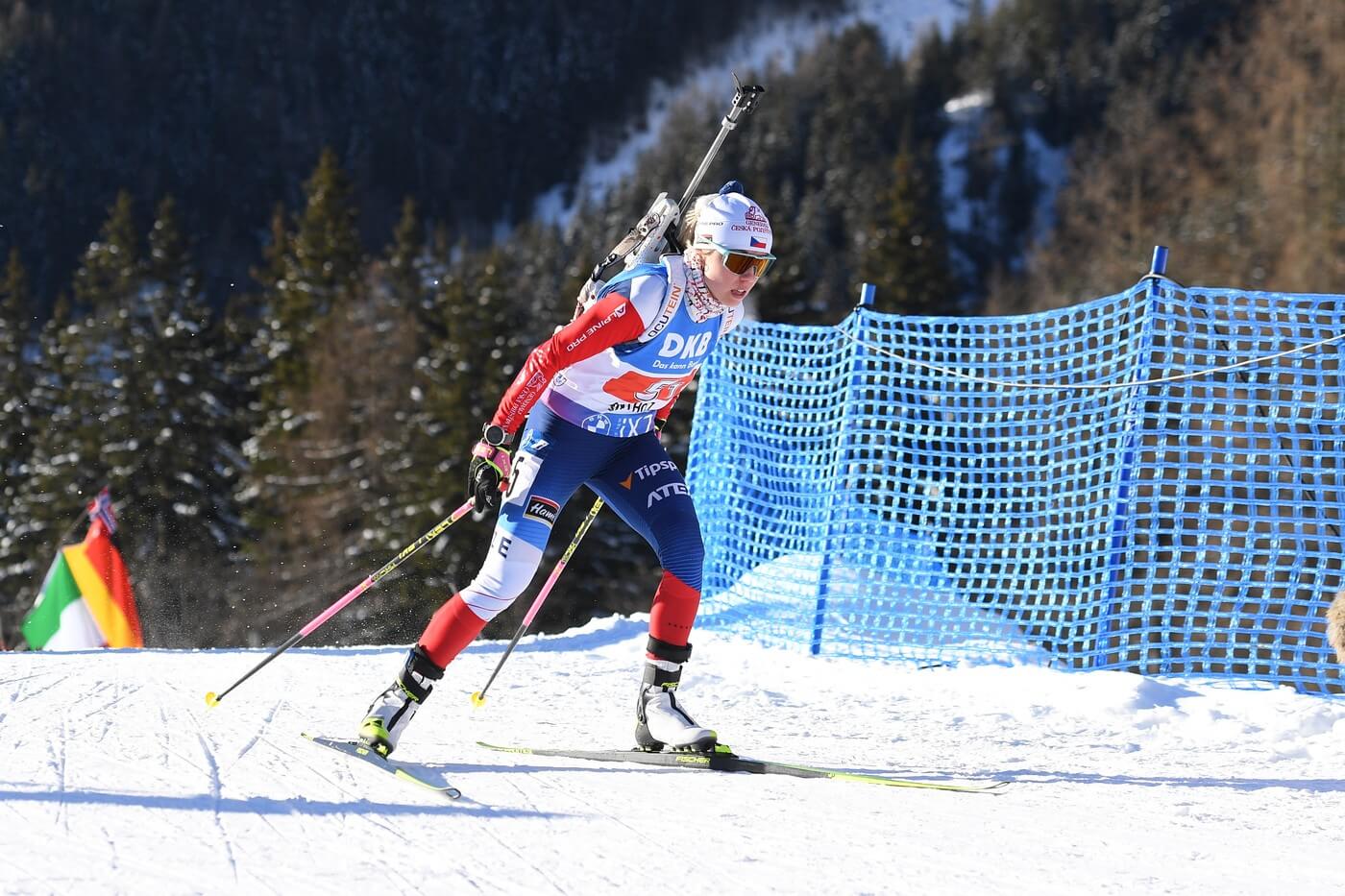 Biatlon, Světový pohár, Antholz-Anterselva (Itálie), na snímku česká biatlonistka Tereza Voborníková