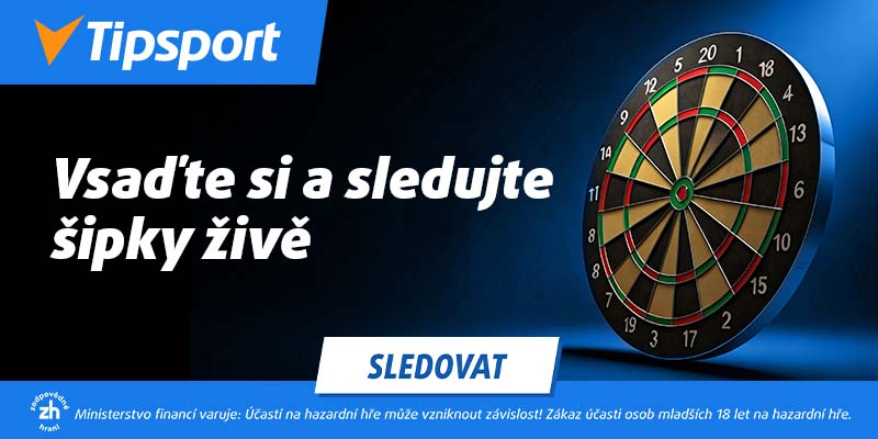 Tipsport - vsaďte si a sledujte šipky živě a online