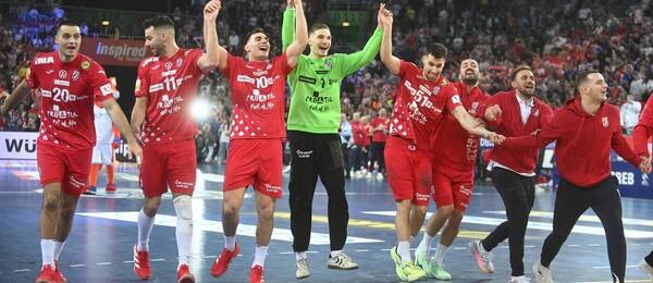 Tým Chorvatska slaví postup do finále MS v házené mužů 2025