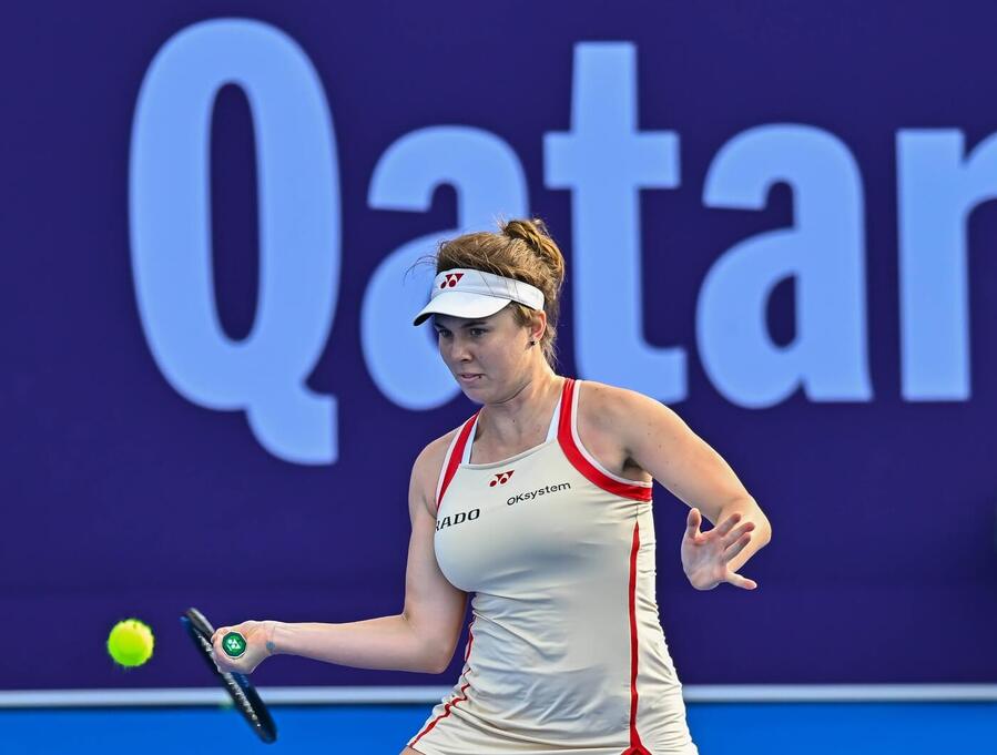 Tenis, WTA, Linda Nosková na turnaji WTA Qatar Open v Doha, Katar