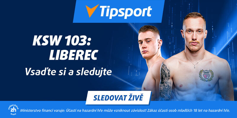 Sledujte MMA turnaj KSW 103 dnes od 19:10 živě v online livestreamu na TV Tipsport a vsaďte si na své favority.