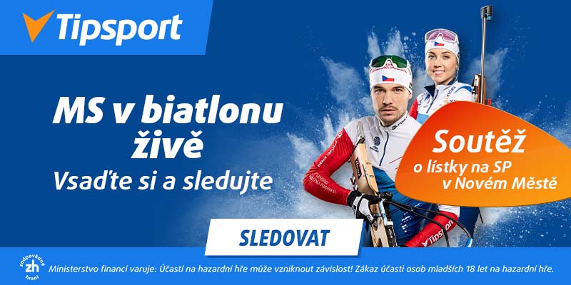 Vsaďte si a sledujte MS v biatlonu 2025 živě na TV Tipsport