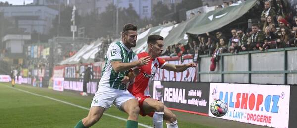 Antonín Křapka z Bohemians a Lukáš Provod ze Slavie, 10. kolo Chance Ligy 2024–25