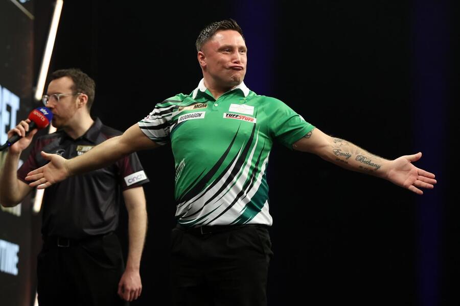 Šipky, PDC, Gerwyn Price na třetím turnaji Premier League v irském Dublinu