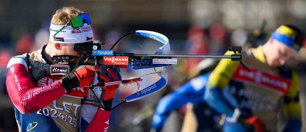 Biatlon, IBU Světový pohár, Vítězslav Hornig během tréninku v Novém Městě na Moravě