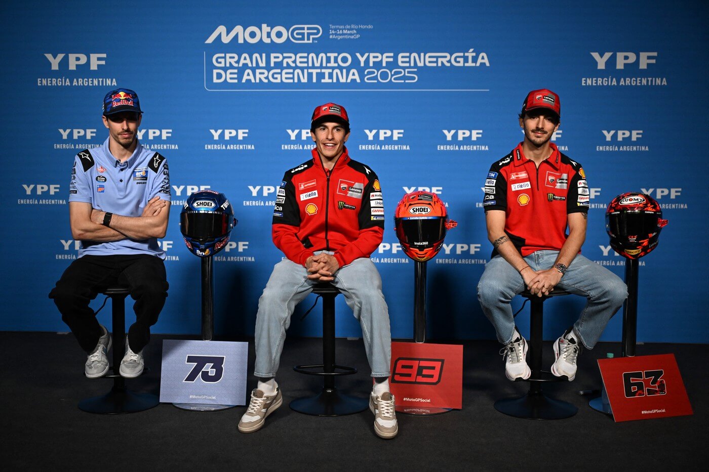 Tisková konference před startem závodů MotoGP v Argentině