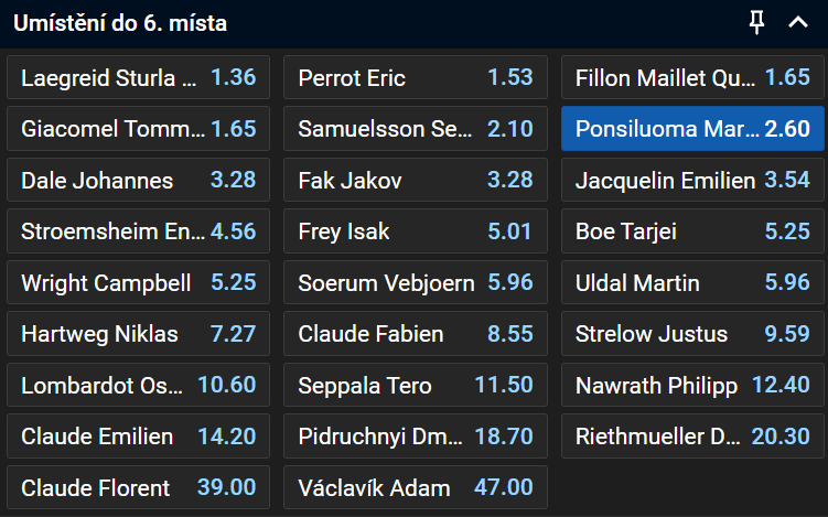 Tip na biatlon SP Pokljuka muži - hromadný start